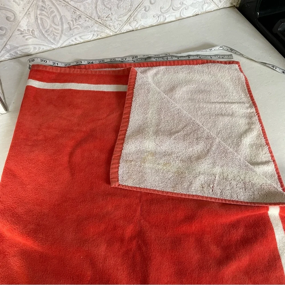 COACH- Beach Towel- Huge, Vibrant Red Color